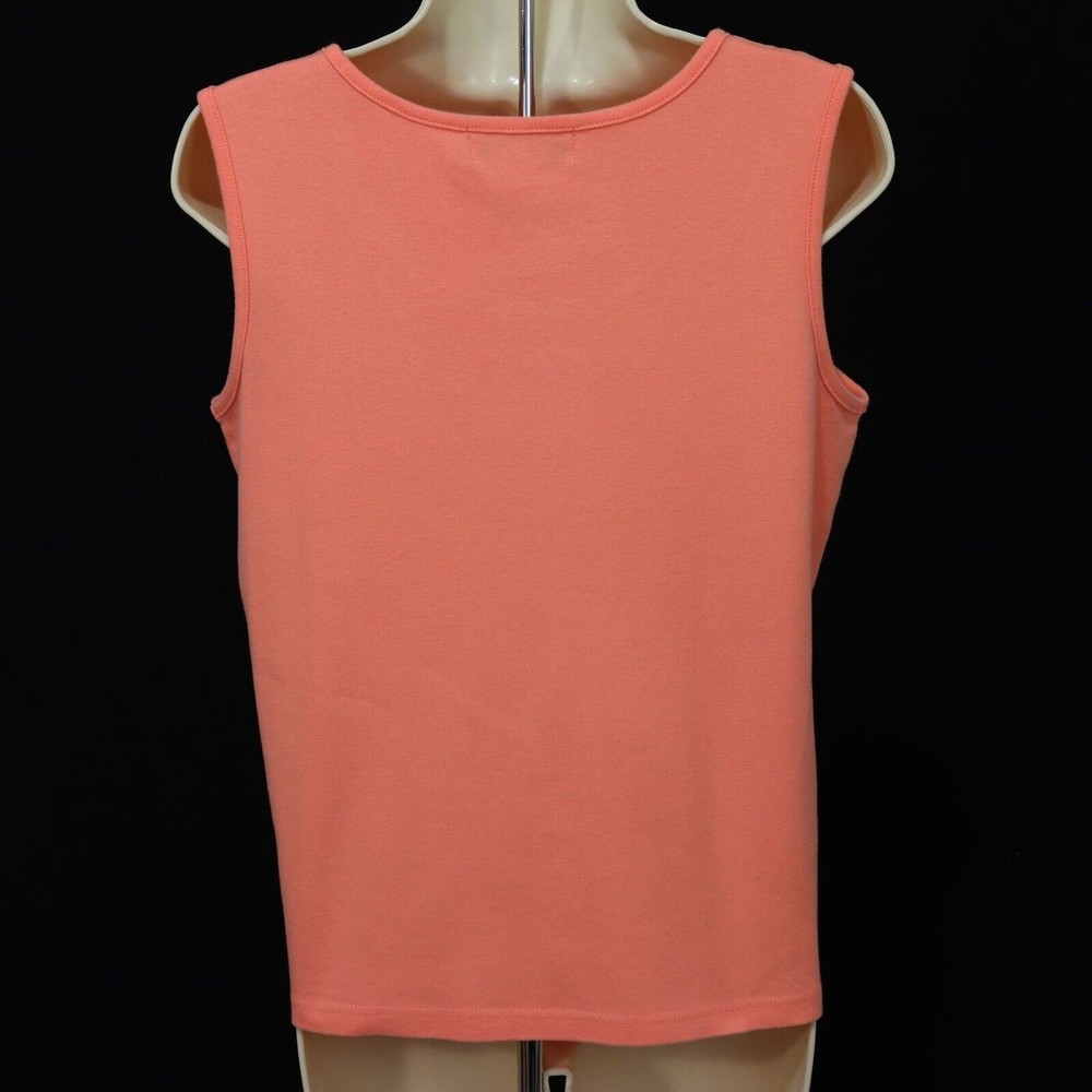 Sag Harbor Women's Embellished Tank Top S Small Pink Beads Sequins Embroidered - Picture 7 of 8